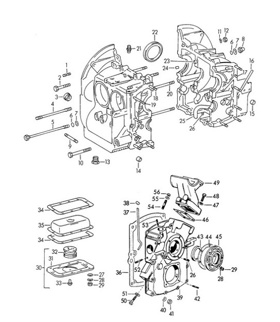 Diagram 101-010 Porsche Cayenne Coupe E-Hybrid V6 3.0L 340Hp 