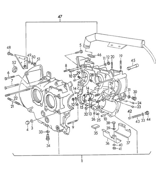 Diagram 101-017 Porsche Cayenne 92A (958) 2010-2017 Engine