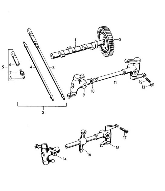 Diagram 103-015 Porsche Cayman S 3.4L 981 2013-16 Engine