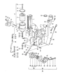 Lubrification moteur - M >> 67 000, M >> 81 200 - (Modèle : 1300 /S, 1600, 1600 S) 356, 356A 1950-1959