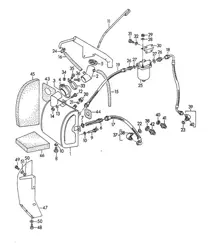 Öltank - M 90 501 >> 91 000 - (Modell: CARRERA 1500 GS/GT) 356, 356A 1950-1959