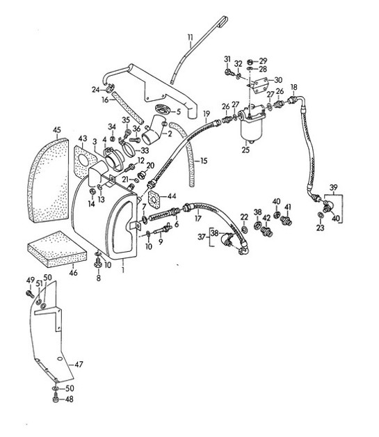 Diagram 104-010 Porsche Panamera V6 3.6L 2WD Engine