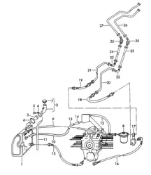 Öltank / Ölfilter (Modell: CARRERA, 1600 GS/GT, 692/1/2/3) 356, 356A 1950-1959