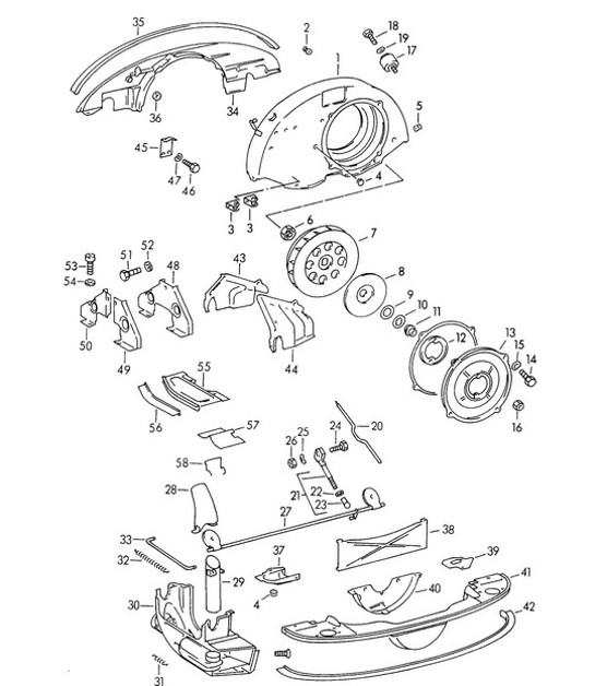 Diagram 105-000 Porsche Panamera 4 2.9L V6 