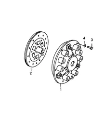 Embrayage (Modèle : CARRERA, 1600 GS/GT, 692/0) 356, 356A 1950-1959