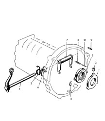 Liberación de embrague para Tunnel (modelos: 1300 /S, 1600 /S, CARRERA, 1500 GS/GT) 356, 356A 1950-1959