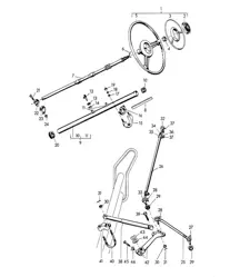 Lenkrad / Lenkwelle / Spurstange / und Lenkarm 356A 1955-1959