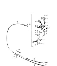 Freno de mano 356 1950-1955 Freno de mano 356 1950-1955