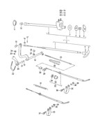 Hand Lever System, Pedal Cluster  356 (1950-1965)