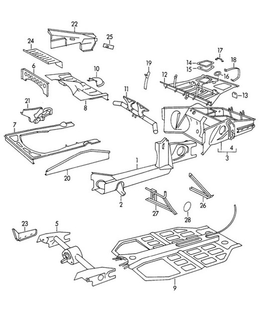 Diagram 801-005 Porsche Cayenne GTS V8 4.0L Petrol 460Hp 