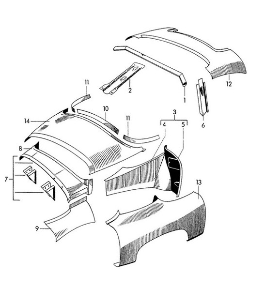 Diagram 802-010 Porsche 992 Carrera 4 GTS 3.6L 
