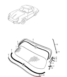 Windschutzscheibe (Modell: SPEEDSTER) 356 / 356A 1950-1959