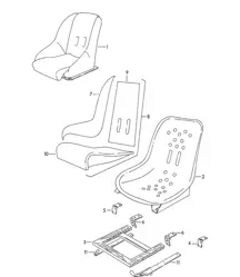 Asiento delantero (modelo: SPEEDSTER) 356 / 356A 1950-1959