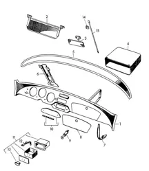 Dashboard (Model: 356 A:COUPE, CABRIO, CONVERTIBLE)  356A 1955-1959