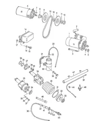 Elektrische Ausrüstung / Motor / M 90 501 >> 91 000 (Modell: CARRERA, 1500 GS/GT) 356 / 356A 1950-59