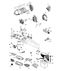 Phare / Feux et Interrupteur 356A 1955-1959