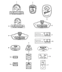 Plakette / Aufkleber 356B / 356C 1960-1965