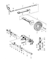 Albero a camme (Modello: 1600 S/S90, 1600 C/SC) 356B / 356C 1960-1965