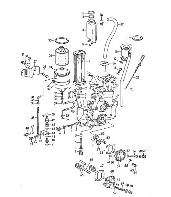 Diagram 104-000 Porsche Cayenne Turbo / Turbo S 4.8L 2007>> Engine