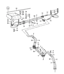 Ölleitung / Ölkühler (Modell: CARRERA, 587/1/2) 356B / 356C 1960-1965