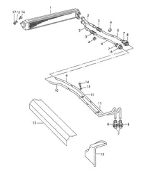 Ölleitung / Ölkühler (Modell: CARRERA, ABARTH, 692/3/3A) 356B / 356C 1960-1965