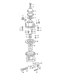 Pièces détachées pour pompe à essence (modèles : 1600, 1600 S, 1600 S90) 356B 1960-1965