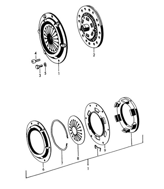 Diagram 301-000 Porsche Cayenne Coupe Turbo S E-Hybrid V8 4.0L 550Hp 