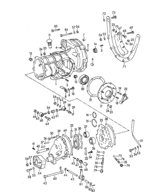 Diagram 302-000 Porsche Cayman 987C/981C (2005-2016) Transmission