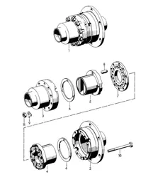 Sperrdifferenzial (Modell: 741/9A) 356B / 356C 1960-1965