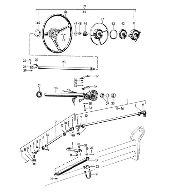 Diagram 403-000 Porsche Cayenne 92A (958) 2010-2017 Front Axle, Steering 