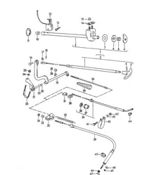 Handbrake (Model: 356B/C CARRERA 2000)  356B / 356C >> 1963