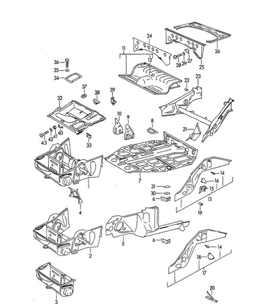 Diagram 801-005 Porsche Taycan (9J1) MK1 2020-2024 
