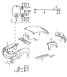 Exterior panelling 356B / 356C 1960-1965