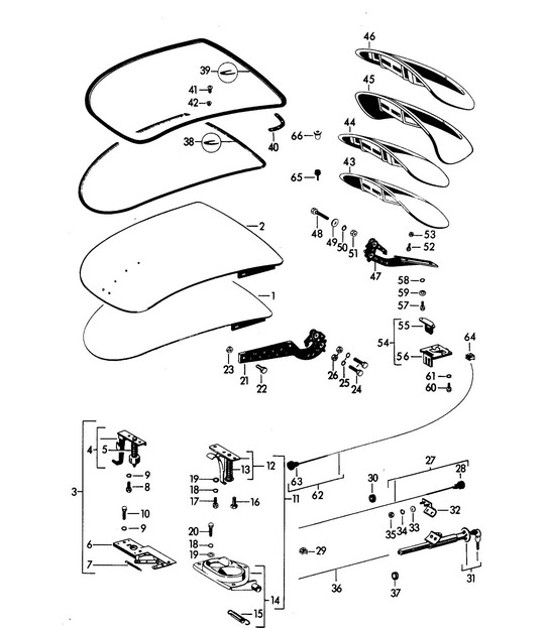 Diagram 803-000 Porsche 992 Carrera 4 3.0L 