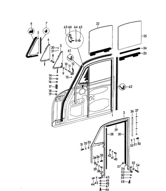 Diagram 804-005 Porsche 993 (911) C2S 1994-97 Body