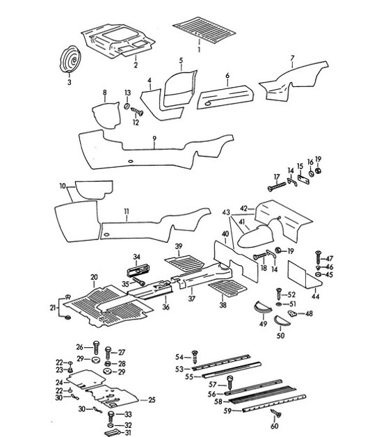 Diagram 807-000 Porsche Panamera Turbo S V8 4.8L Body