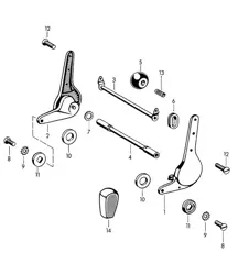 Reclining seat fitting (Valid from: 1.7.1964) 356C  1964>>