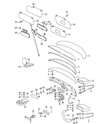 Dashboard / Accessories (Model: COUPE -REUTTER- CABRIO HARDTOP)  356B / 356C 1960-65