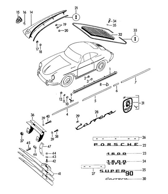 Diagram 810-000 Porsche Taycan (9J1) MK1 2020-2024 