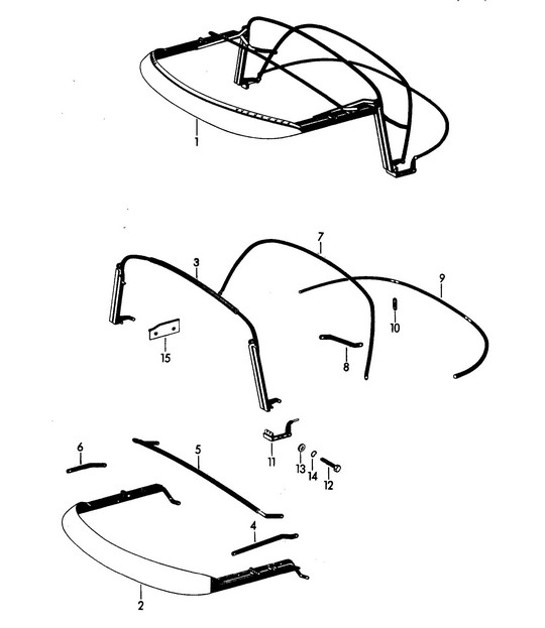 Diagram 811-025 Porsche Cayenne Turbo 4.5L 2003>> Body