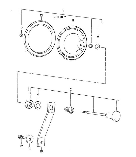 Diagram 813-010 Porsche 911 & 912 (1965-1989) Body