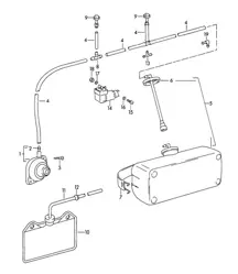 Windscreen washer system 356B / 356C 1960-65