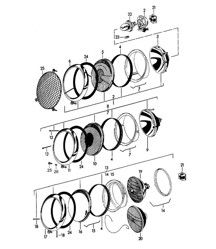 Faro delantero 356B / 356C 1960-65