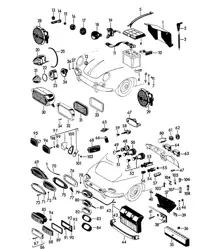 Feux et interrupteur 356B / 356C 1960-65