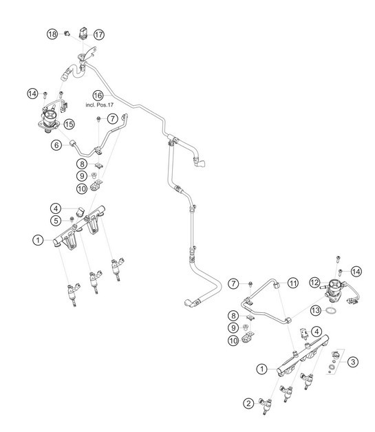 Diagram 1.1-19 Porsche 356A 1955-59 Engine