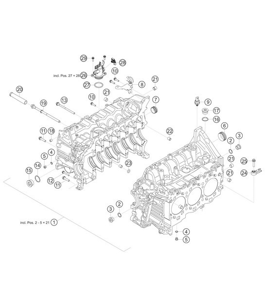 Diagram 1.1-02 Porsche Cayenne Turbo E-Hybrid V8 4.0L 739CV 