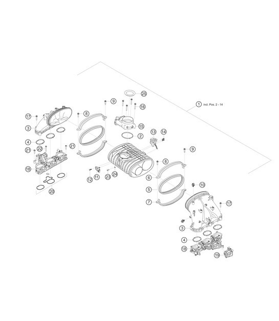 Diagram 1.1-20 Porsche Cayman 718C (982C) 2017>> Engine