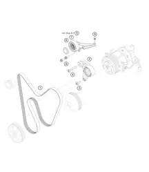 Transmission par courroie 718 Cayman GT4 RS Clubsport 2020-2024