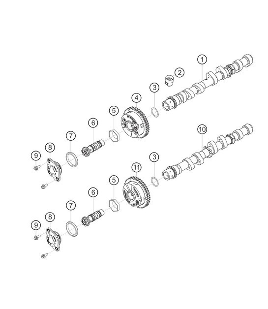Diagram 1.1-08 Porsche Cayenne Turbo S 4.5L 2006>> Engine