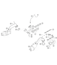 Collecteurs d'échappement 718 Cayman GT4 RS Clubsport 2020-2024